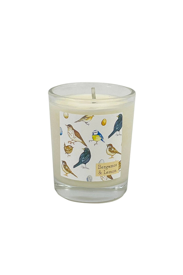 British Birds Illustrated Scented Votive Candle