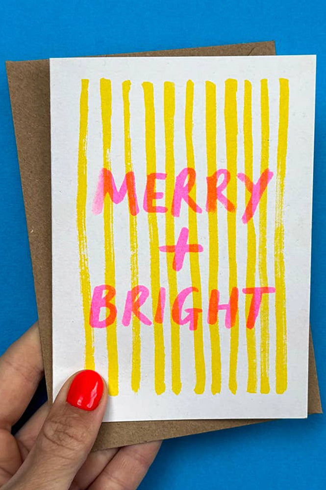 House Of Payne Stripes Merry Christmas Card - The Mercantile London