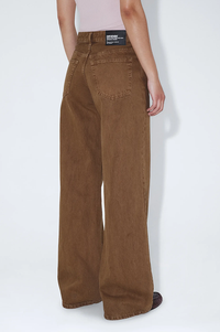 Dr Denim Rhue Low Wide Washed Teak - The Mercantile London