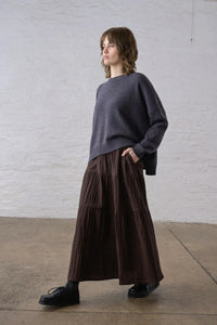 Bibico Cecile Cocoa Check Skirt
