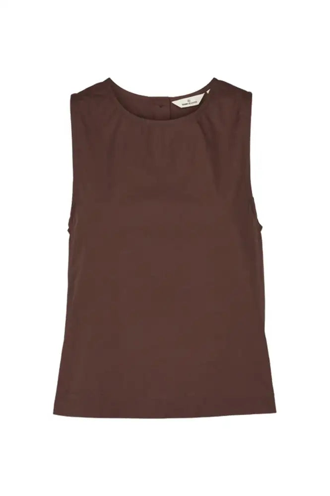 Basic Apparel Ida Chicory Coffee Top - The Mercantile London