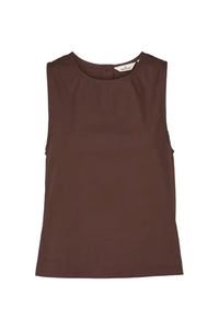 Basic Apparel Ida Chicory Coffee Top - The Mercantile London