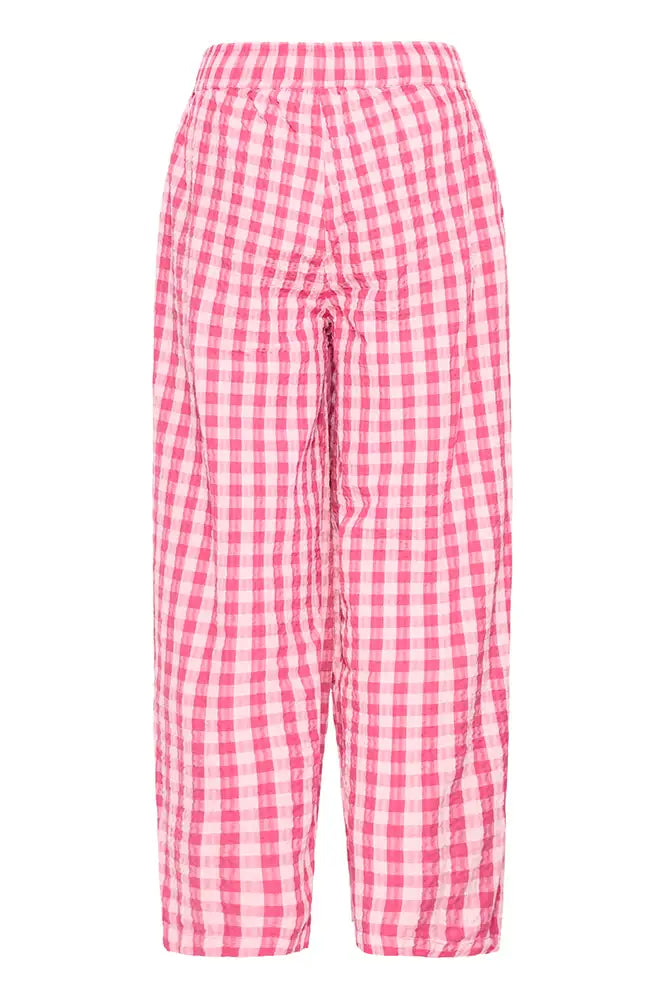 ICHI Felica Pink Berry Trousers - The Mercantile London