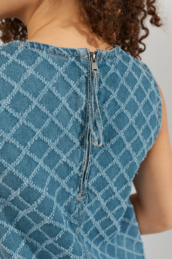 Numph Emilia Medium Blue Denim Dress - The Mercantile London