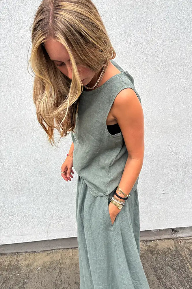 Linen & More Khaki Top