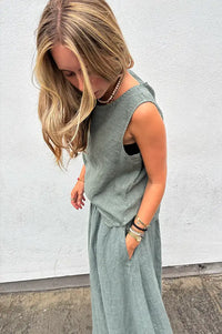 Linen & More Khaki Top
