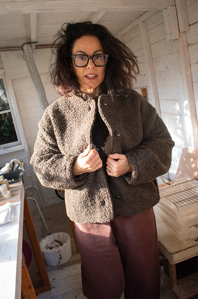 Sacrécoeur Jay Truffle Boucle Wool Jacket - The Mercantile London