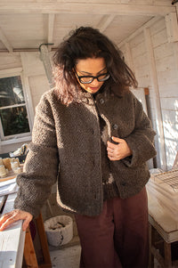 Sacrécoeur Jay Truffle Boucle Wool Jacket - The Mercantile London