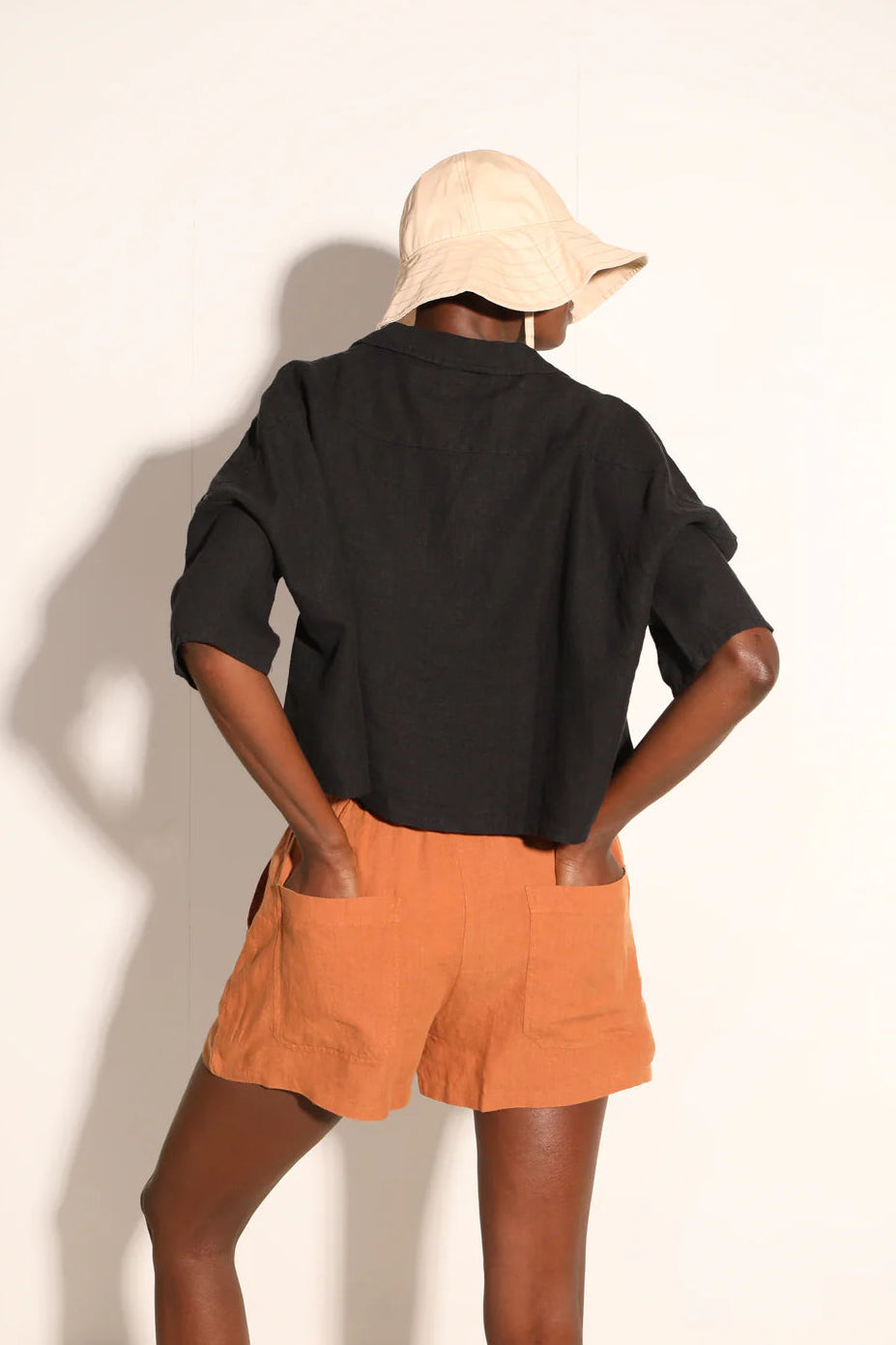 L.F. Markey Maxim Linen Black Shirt - The Mercantile London
