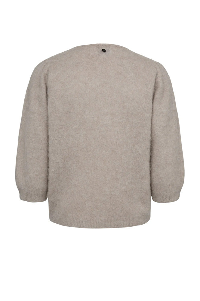 Numph Suri Brushed Chateau Grey Cardigan - The Mercantile London