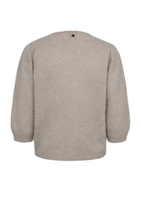 Numph Suri Brushed Chateau Grey Cardigan - The Mercantile London