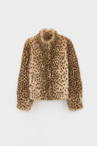 Bellerose Enjoy Faux-Fur Leopard Print A Jacket