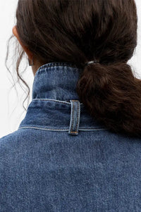 Object Bow Medium Blue Denim Shirt