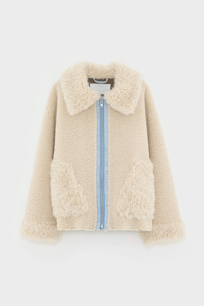 Bellerose Jakarta Mineral Shearling Jacket - The Mercantile London