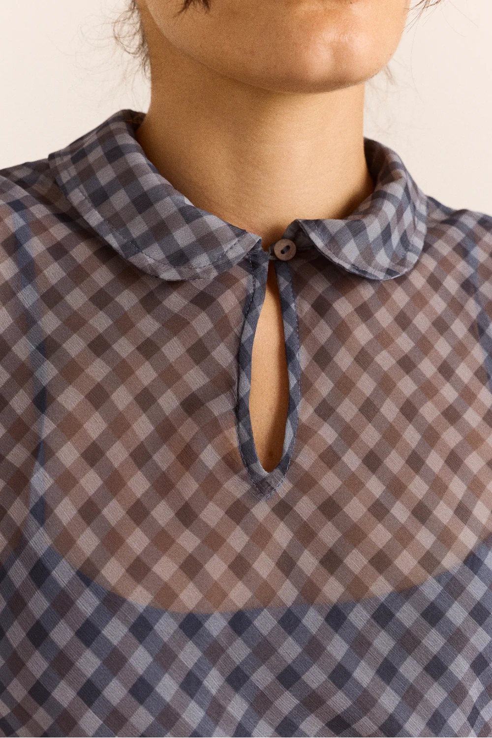 Damson Madder Hudson Blue Willow Gingham Dress