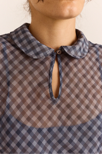 Damson Madder Hudson Blue Willow Gingham Dress