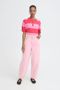 ICHI Avena Cameo Pink Jeans - The Mercantile London