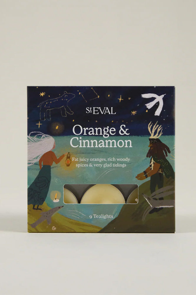 St. Eval Orange & Cinnamon Scented Tealights - The Mercantile London