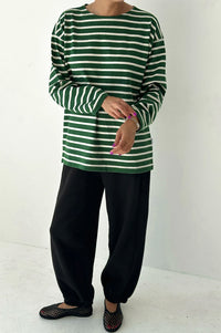 Le Bon Shoppe Marseilles White Stripe On Pine Top