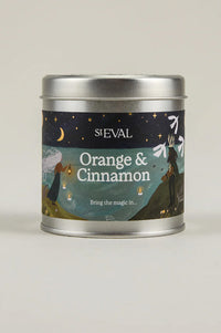 St. Eval Orange & Cinnamon Scented Tin Candle - The Mercantile London