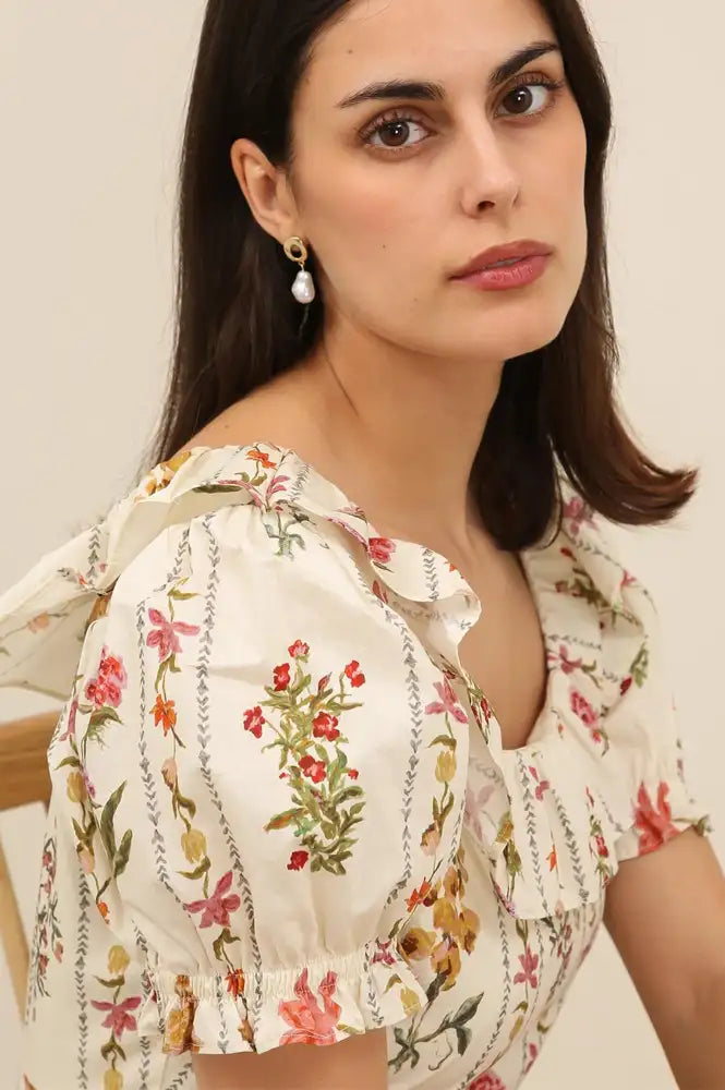 Daphne Mathilde Floral Maxi Dress