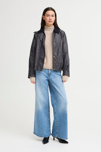 ICHI Ganilo Navy Jacket - The Mercantile London