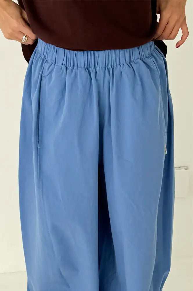 Le Bon Shoppe Slate Blue Parachute Pants - The Mercantile London