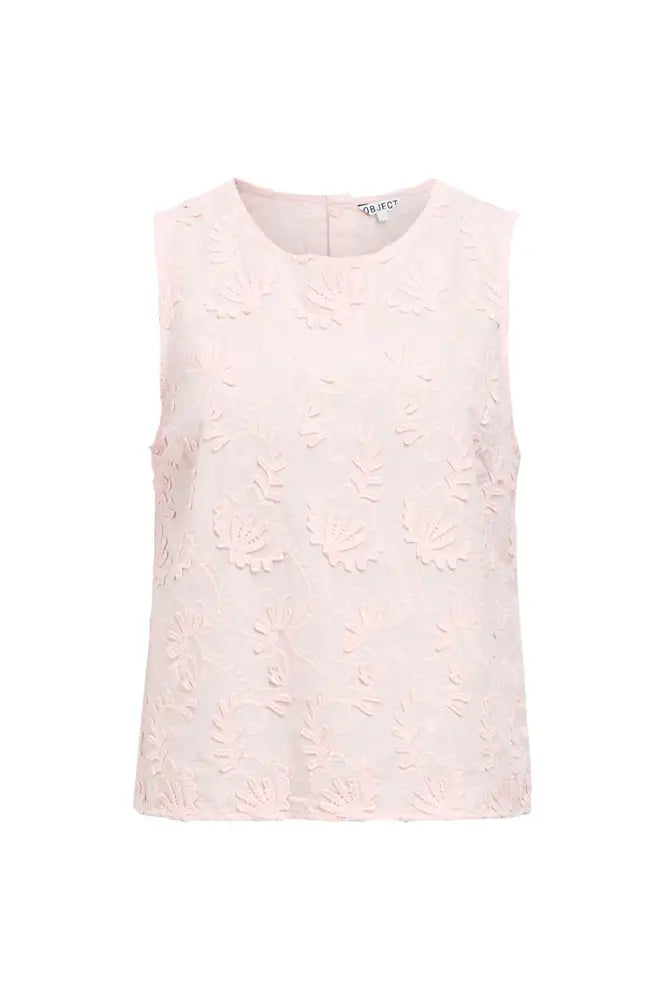 Object Mya Pale Lilac Embroidered Top - The Mercantile London