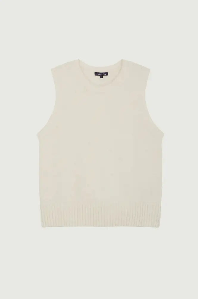 Soeur Namaste Ecru Knitted Vest - The Mercantile London