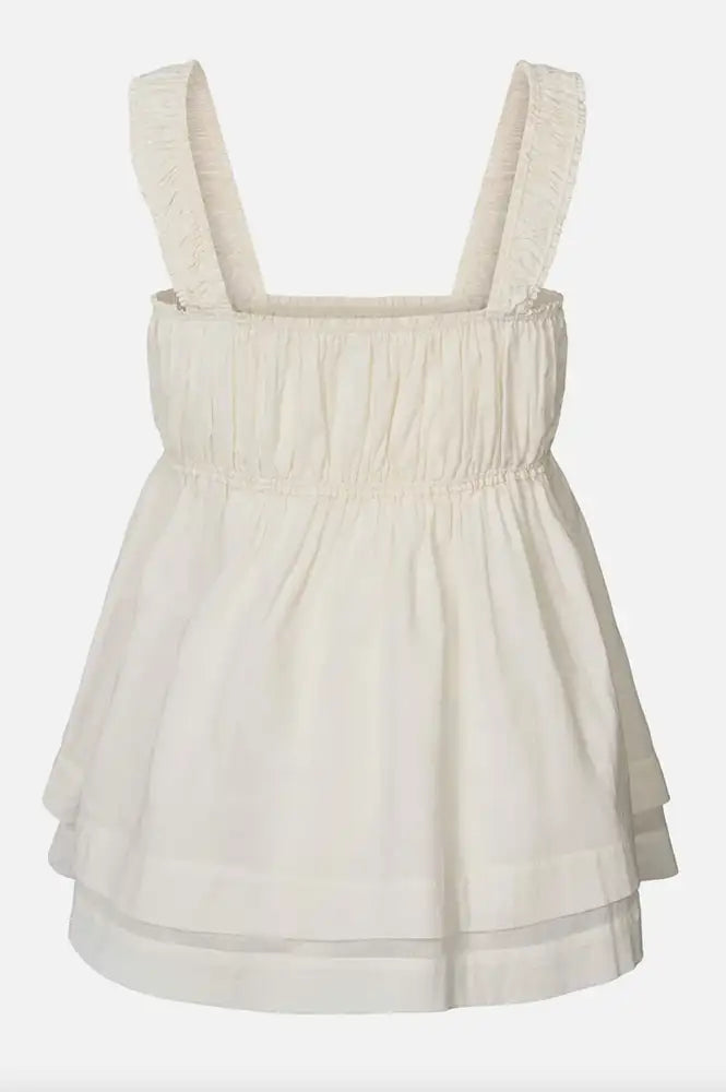 Rabens Saloner Galia Bone Layered Top - The Mercantile London