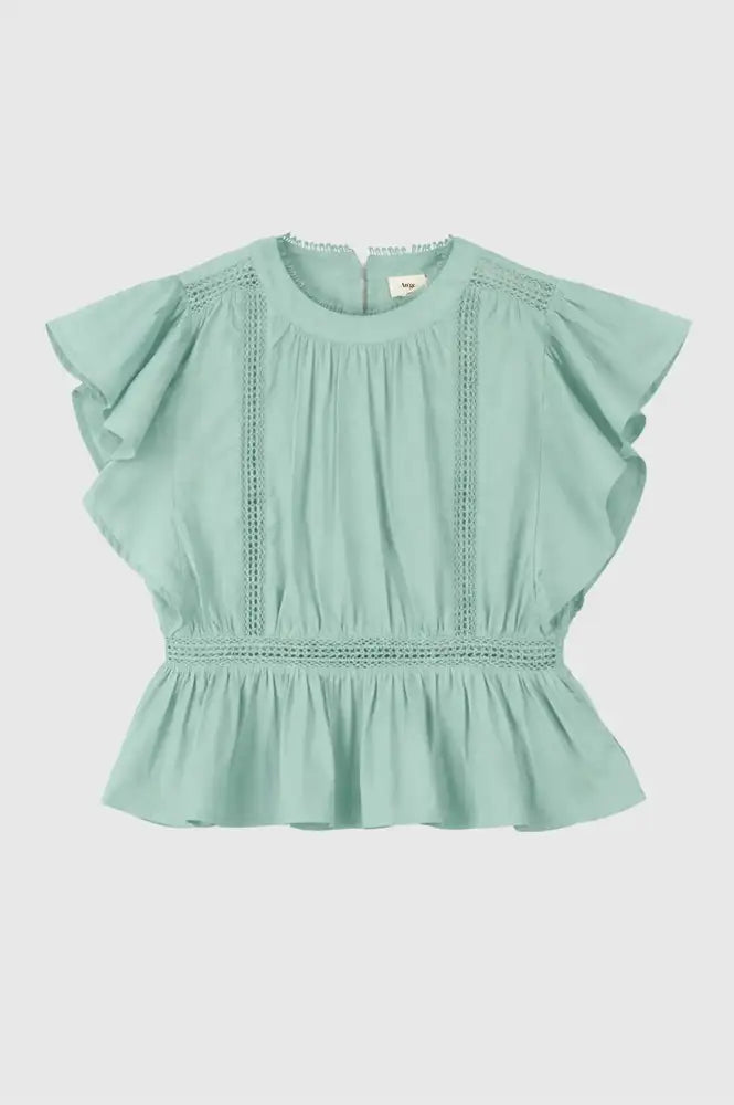 An'ge Salekina Celadon Blouse - The Mercantile London