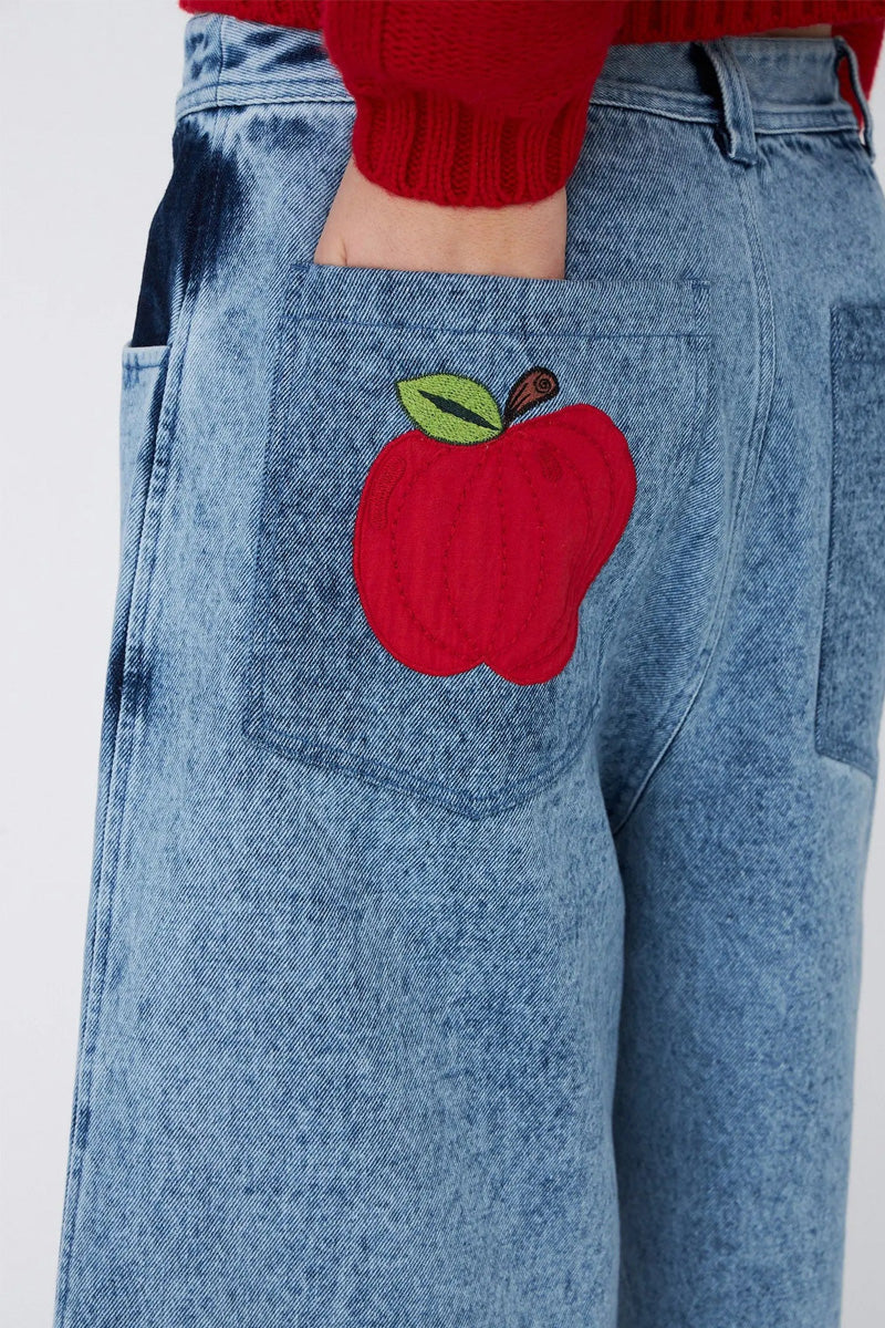 Stella Nova Long Denim Apple Shorts - The Mercantile London