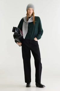 Bellerose Gerhi Bottle Green & Black Striped Sweater