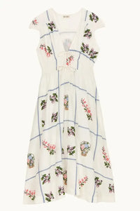 M.A.B.E Rhoda Floral Embroidered Dress