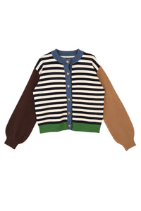 L.F. Markey Eval Cornwall Striped Cardigan