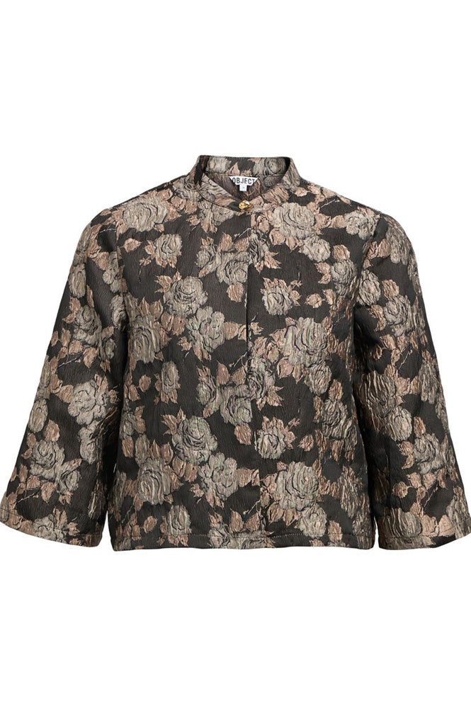Object Juna Floral Jacquard Jacket - The Mercantile London