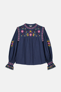 Louise Misha Izza Midnight Floral Blouse - The Mercantile London