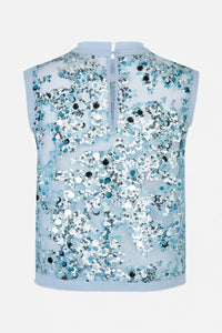 Baum Und Pferdgarten Manira Kentucky Blue Sequin Top - The Mercantile London