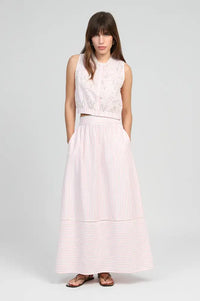 An'ge Salyta Coral Striped Top - The Mercantile London