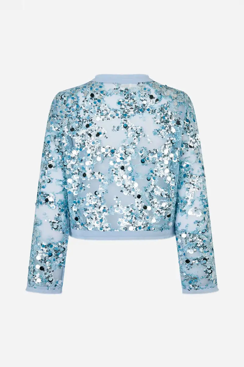 Baum Und Pferdgarten Bethina Kentucky Blue Sequin Jacket - The Mercantile London