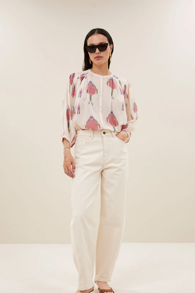 By-Bar Becky Spring Ikat Blouse