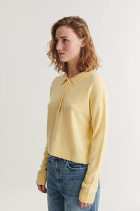 Basic Apparel Selem Sunlight Knitted Polo Sweater - The Mercantile London