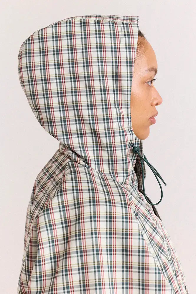 Damson Madder Liu Elderberry Check Raincoat
