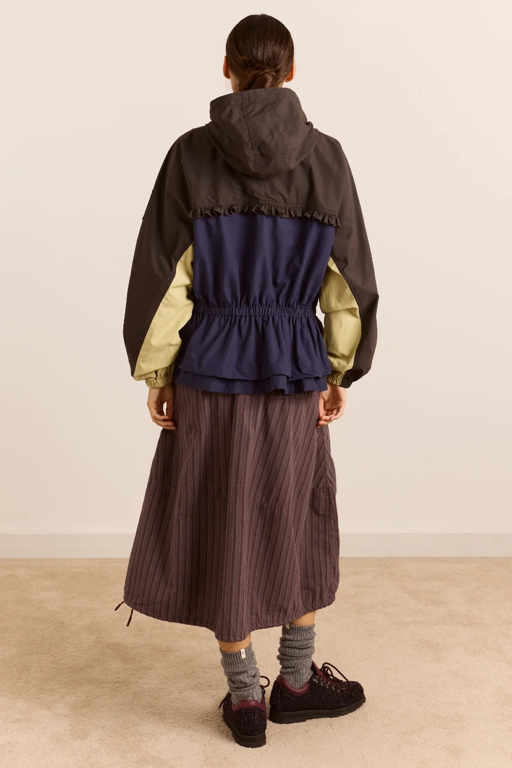 Damson Madder Athena Navy Sage Raincoat
