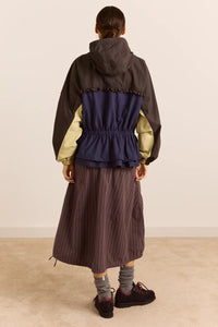 Damson Madder Athena Navy Sage Raincoat