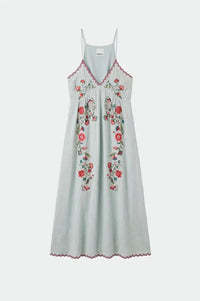 Indi & Cold Ice Blue Cross Stitch Strap Dress