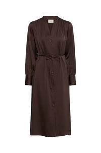 Fransa Junia Molé Brown Shirt Dress