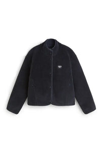 Thinking Mu Kourtney Navy Shearling Jacket - The Mercantile London
