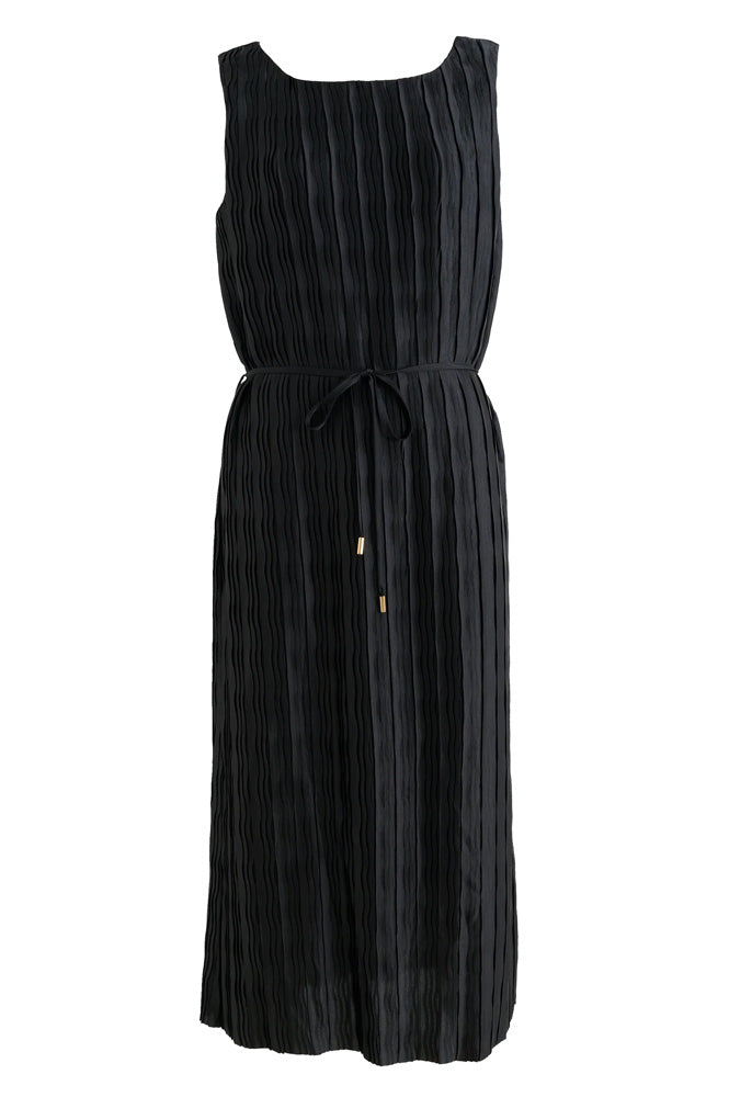 Louche Lumina Black Pleated Dress