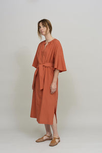 Cus Bell Sleeve Rouge Dress - The Mercantile London